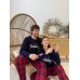 Парні комплекти з фланелі Happy Holidays червоні
