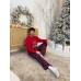 Чоловічий комплект з фланелі Winter Holiday червоний