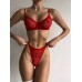 Комплект белья красный в сердечки DO3369/2 Комплект белья красный в сердечки DO3369/2
