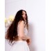 Комплект в рубчик топ+шорты+халат белый