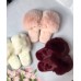 Тапочки женские меховые пудра