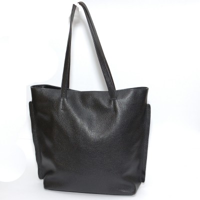 Кожаная женская сумка Криста черная