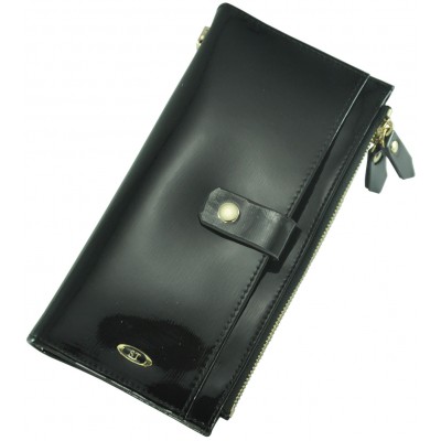Кожаный женский кошелек BC420 Black