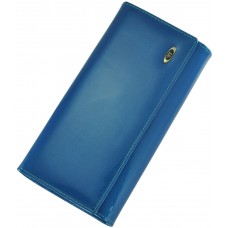 Кожаный женский кошелек BC34 Blue