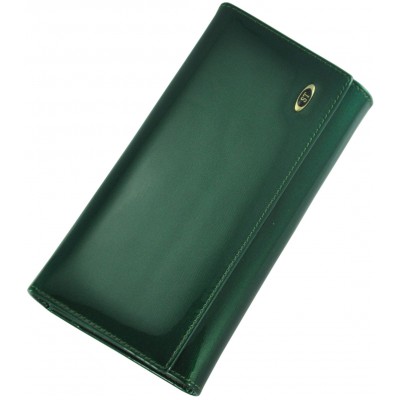 Кожаный женский кошелек BC34 GREEN
