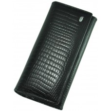 Кожаный женский кошелек AE150 black